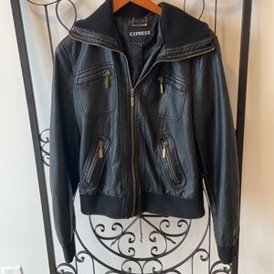 Faux leather jacket